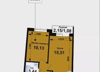 1-ком. квартира на продажу, 33.3 м2, Нижегородская область