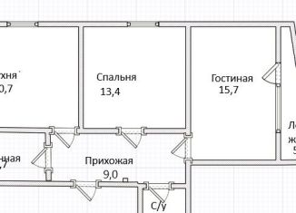 Продам 2-ком. квартиру, 59.9 м2, Ставрополь, Российский проспект, 12к3, Промышленный район