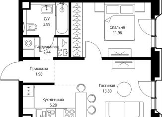 Продается 1-ком. квартира, 39.5 м2, Москва, проспект Мира, 186Ас1