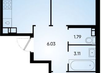 Продается 2-ком. квартира, 59.1 м2, Краснодар