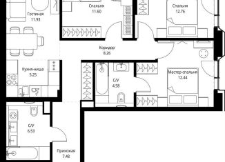 Продаю 3-ком. квартиру, 85.7 м2, Москва, СВАО, проспект Мира, 186Ас1