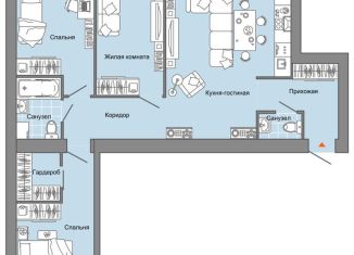 Продается 4-комнатная квартира, 87 м2, село Первомайский, ЖК Знак, улица Строителя Николая Шишкина, 11/2