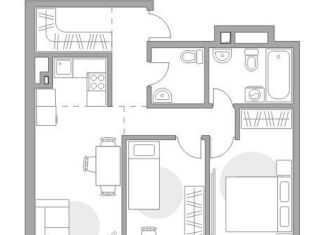 Продажа 2-комнатной квартиры, 63.2 м2, Москва, метро Нагорная, Каширское шоссе, 1