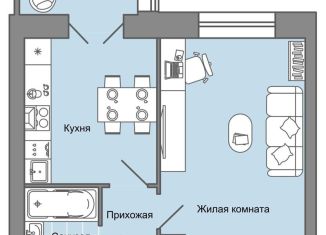 Продажа однокомнатной квартиры, 40 м2, Удмуртия, улица Строителя Николая Шишкина, 11к1