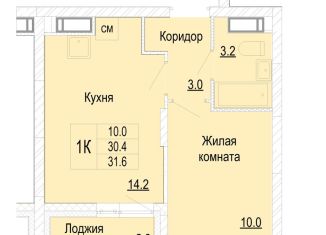 Продам однокомнатную квартиру, 31.6 м2, Нижегородская область