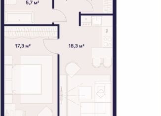 1-ком. квартира на продажу, 49.3 м2, Москва, жилой комплекс Союз, к3, метро Ботанический сад