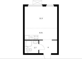 Продаю квартиру студию, 25.5 м2, Москва