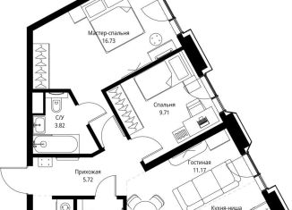 Продаю двухкомнатную квартиру, 58.6 м2, Москва, проспект Мира, 186Ас1