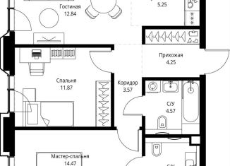 Продается двухкомнатная квартира, 62.2 м2, Москва, проспект Мира, 186Ас1