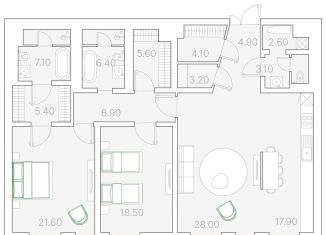 Продаю двухкомнатную квартиру, 135.3 м2, Москва, Софийская набережная, 34с3