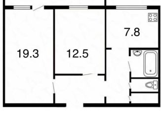 2-комнатная квартира на продажу, 54 м2, Томская область, улица 5-й Армии, 7