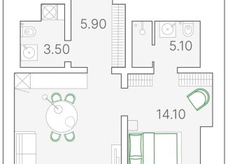 Продается 1-ком. квартира, 47.2 м2, Москва, Софийская набережная, 34с3, метро Новокузнецкая