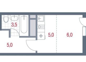 Продажа квартиры студии, 21 м2, Котельники, микрорайон Новые Котельники, 11