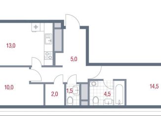 Продаю 2-ком. квартиру, 52 м2, Котельники, микрорайон Новые Котельники, 11