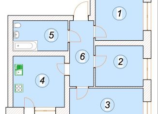 Продаю 3-ком. квартиру, 72.9 м2, Ульяновск, Мелекесская улица, 4к4-А