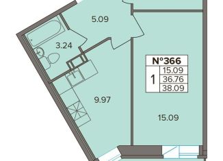 Продается 1-комнатная квартира, 33.1 м2, деревня Новое Девяткино, Лесная улица, 19