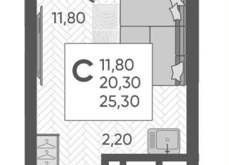 Квартира на продажу студия, 25.3 м2, село Раздольное