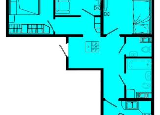 3-комнатная квартира на продажу, 77.2 м2, Коммунар, Железнодорожная улица, 41к1