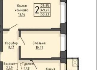 Продаю 2-комнатную квартиру, 50.1 м2, Старый Оскол, жилой комплекс Оскол Сити, с2