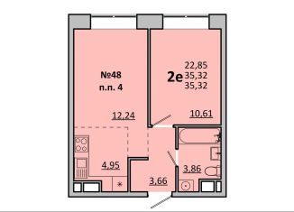 Продам 2-ком. квартиру, 35.3 м2, Одинцово