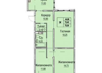 Продажа трехкомнатной квартиры, 76.8 м2, Нижний Новгород, Канавинский район