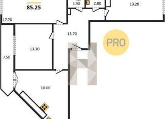 Продажа 3-комнатной квартиры, 85.2 м2, Новосибирская область, Пролетарская улица, 271/5с