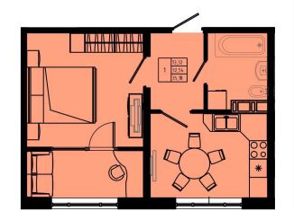 Продается 1-комнатная квартира, 35.2 м2, Ленинградская область, Железнодорожная улица, 41к3