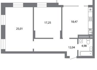 Продаю двухкомнатную квартиру, 81.9 м2, Рязань