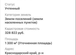 Продаю участок, 13 сот., станица Новомышастовская, Степная улица