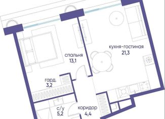 Продается однокомнатная квартира, 47.3 м2, Москва, СЗАО