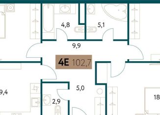 Продажа четырехкомнатной квартиры, 103 м2, Москва, район Раменки, Винницкая улица, 8к4