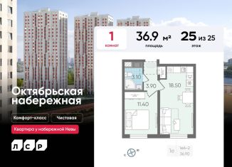 Однокомнатная квартира на продажу, 36.9 м2, Санкт-Петербург, Невский район