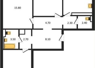 Продается 3-ком. квартира, 86.3 м2, Воронеж, улица Шишкова, 140Б/16