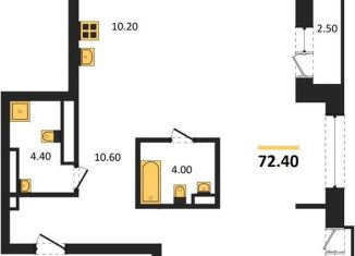 Продается квартира студия, 72.4 м2, Новосибирск, метро Заельцовская, Красный проспект, 236