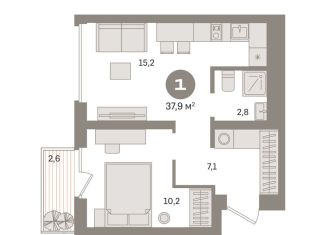 Продам 1-комнатную квартиру, 37.9 м2, Москва, Нижегородский район