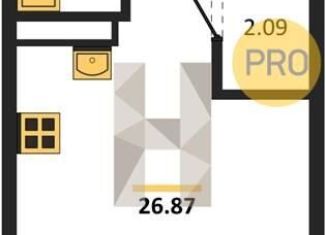 Продается квартира студия, 26.9 м2, Воронеж, Коминтерновский район