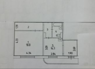 Продается однокомнатная квартира, 45.6 м2, Пермский край, Делегатская улица