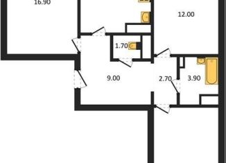 3-комнатная квартира на продажу, 80.3 м2, Воронеж, Советский район, улица Полковника Богомолова, 5