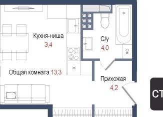 Продам квартиру студию, 24.9 м2, Королёв