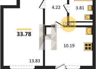 Продам 1-ком. квартиру, 33.8 м2, Воронеж, Коминтерновский район, Покровская улица, 19