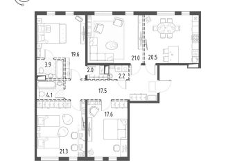 Продам 4-комнатную квартиру, 129.2 м2, Санкт-Петербург, метро Чёрная речка, Лисичанская улица, 15