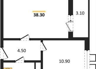 Продажа 1-комнатной квартиры, 38.3 м2, Воронеж, улица Шишкова, 140Б/6