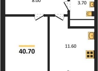 Продаю 1-ком. квартиру, 40.7 м2, Воронеж, Железнодорожный район, бульвар Содружества, 1