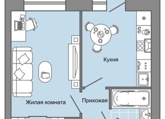 1-ком. квартира на продажу, 37 м2, Удмуртия, улица Строителя Николая Шишкина, 11к1