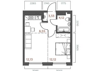 Продам 1-ком. квартиру, 38.3 м2, Иркутск, Октябрьский округ, 6-я Советская улица, 2