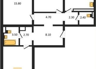 Продается 3-ком. квартира, 87.9 м2, Воронеж, улица Шишкова, 140Б/16