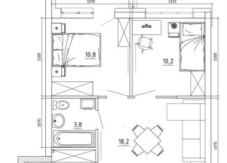 Продам двухкомнатную квартиру, 52.6 м2, Кемерово