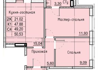 Продается двухкомнатная квартира, 50.5 м2, Ставропольский край