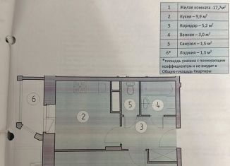 Продается двухкомнатная квартира, 41 м2, Московская область, Заречная улица, 11