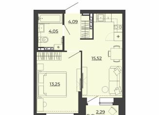 Продам 1-комнатную квартиру, 39.2 м2, Свердловская область